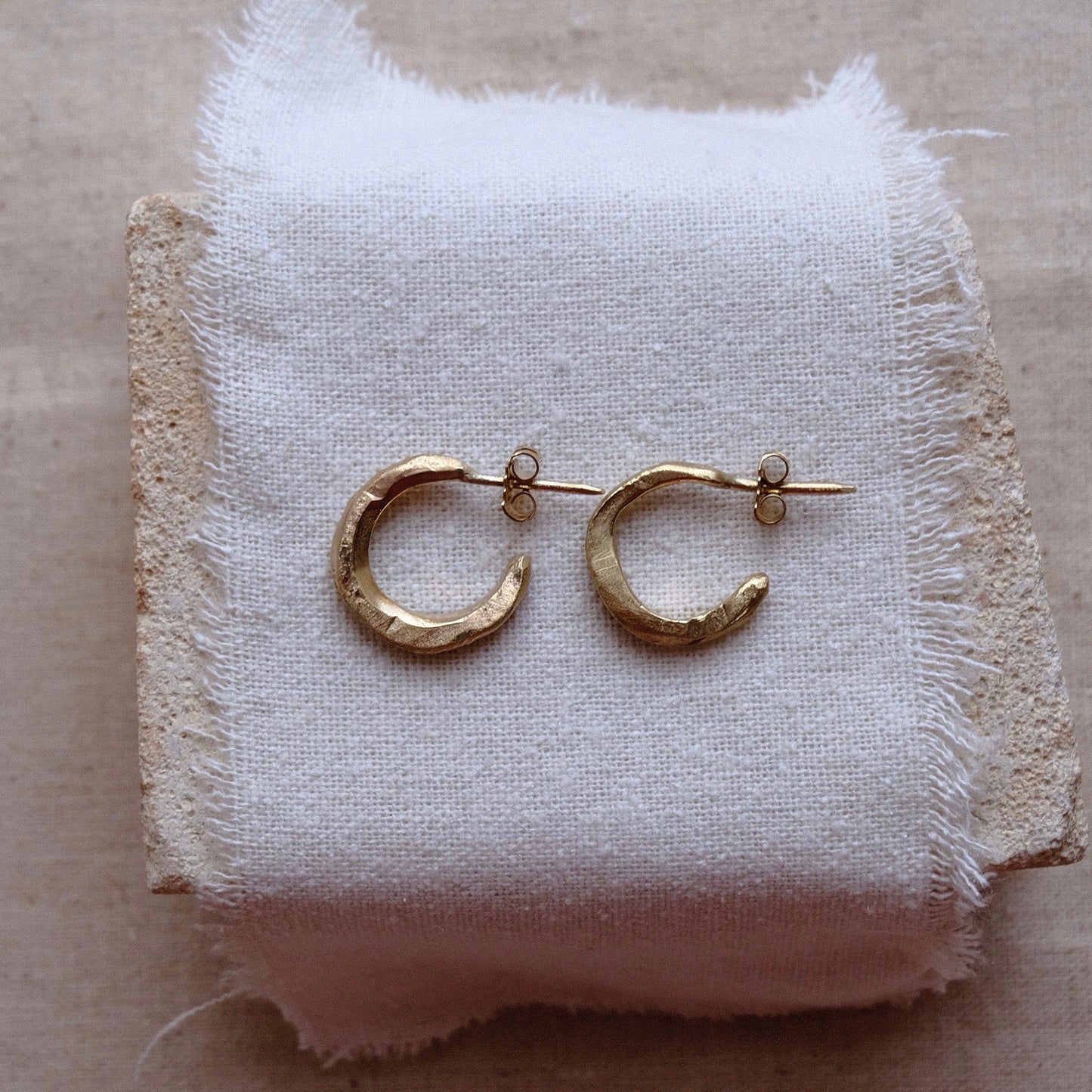 Mens gold hoop earring