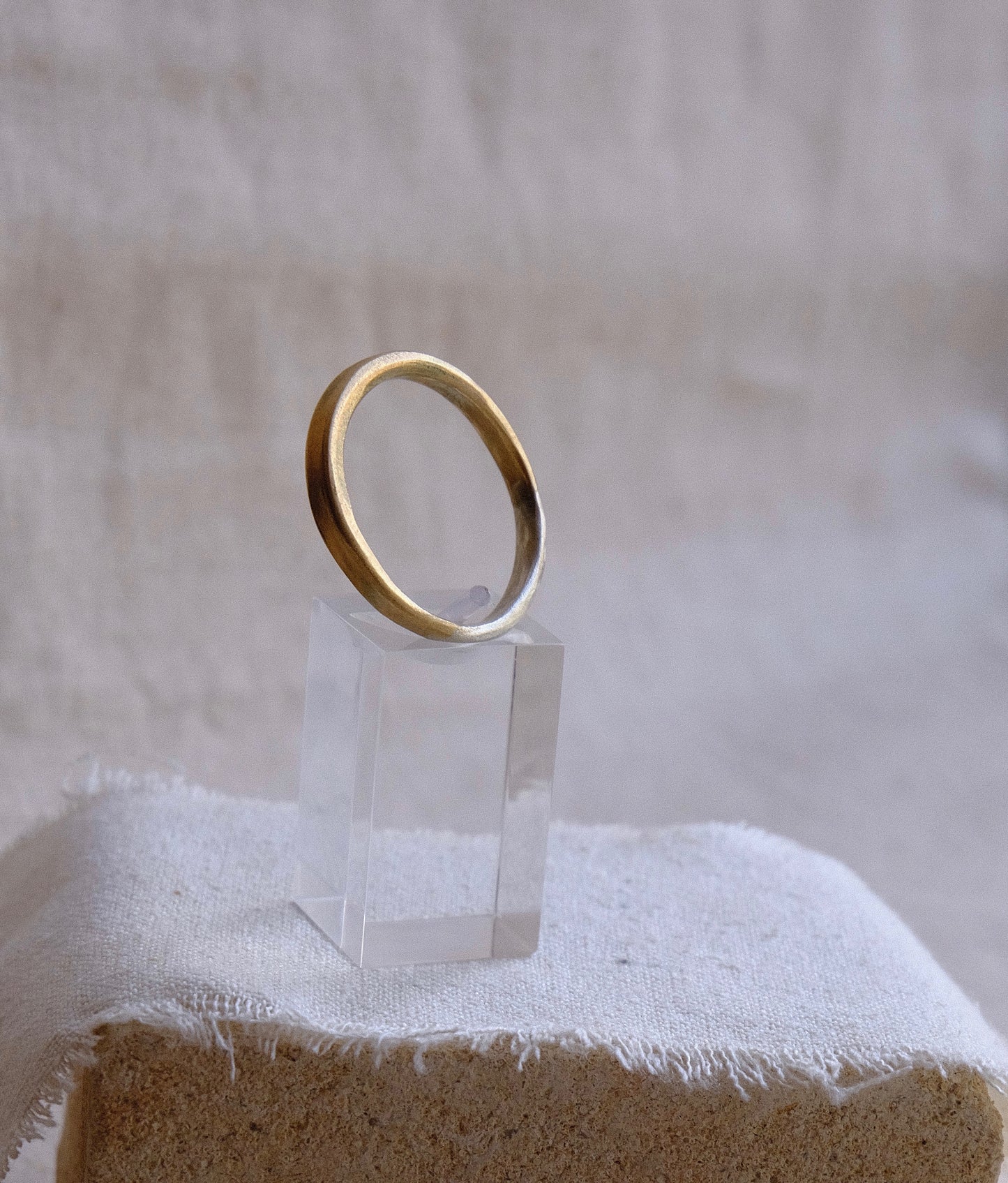 Two tone mens ring