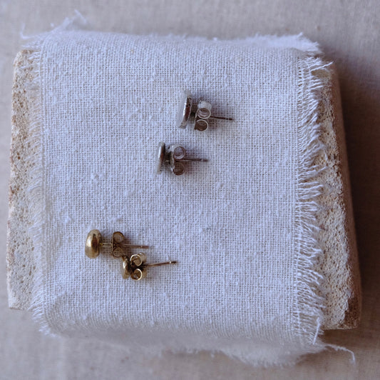 Miss match mens stud earrings