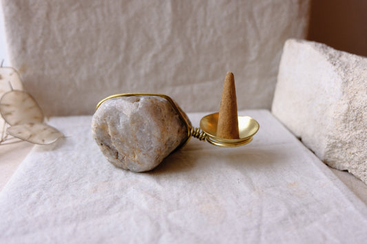 Rock Incense cone burner
