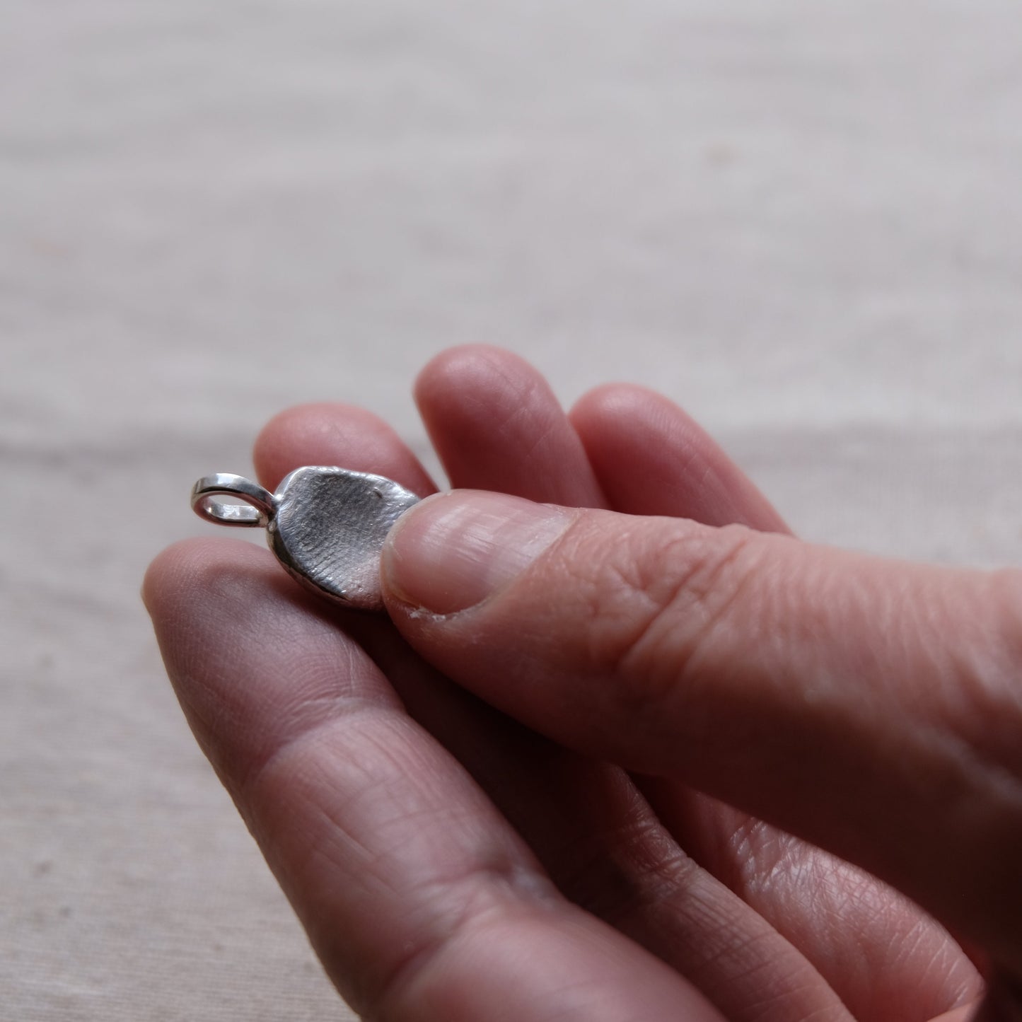 Fingerprint Pendant Silver