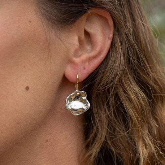 Silver & Gold water earrings
