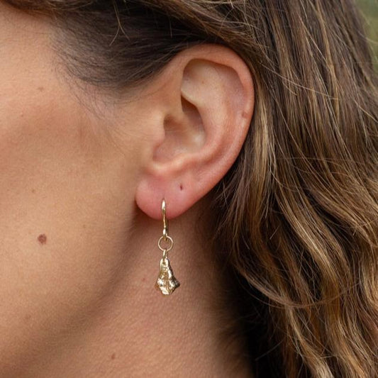 Gold Land & Sea earrings