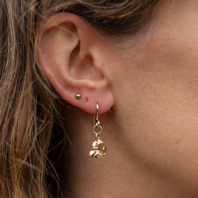 Gold Land & Sea earrings