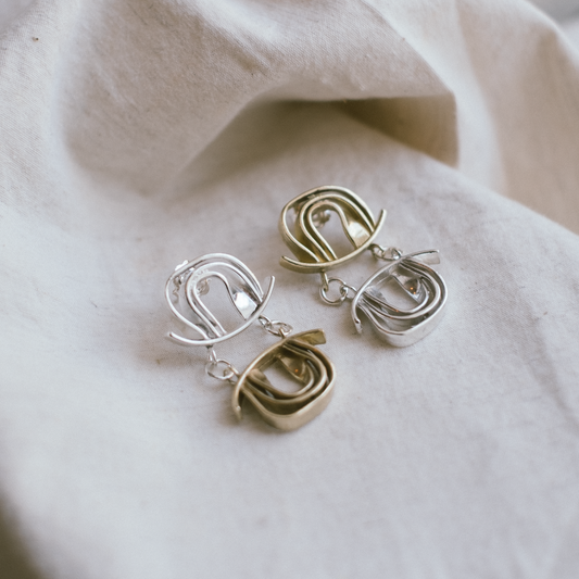 sustainable drop earrings