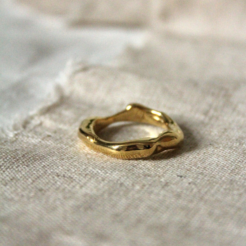 organic nature inspired ethically made wedding ring