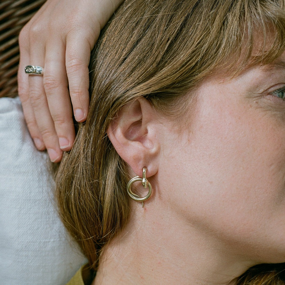 Shedding Skin Hoop Earrings