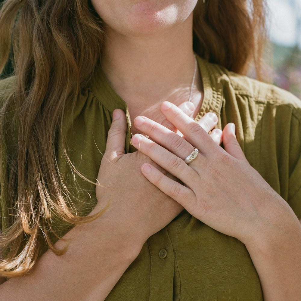 wild woman signet ring