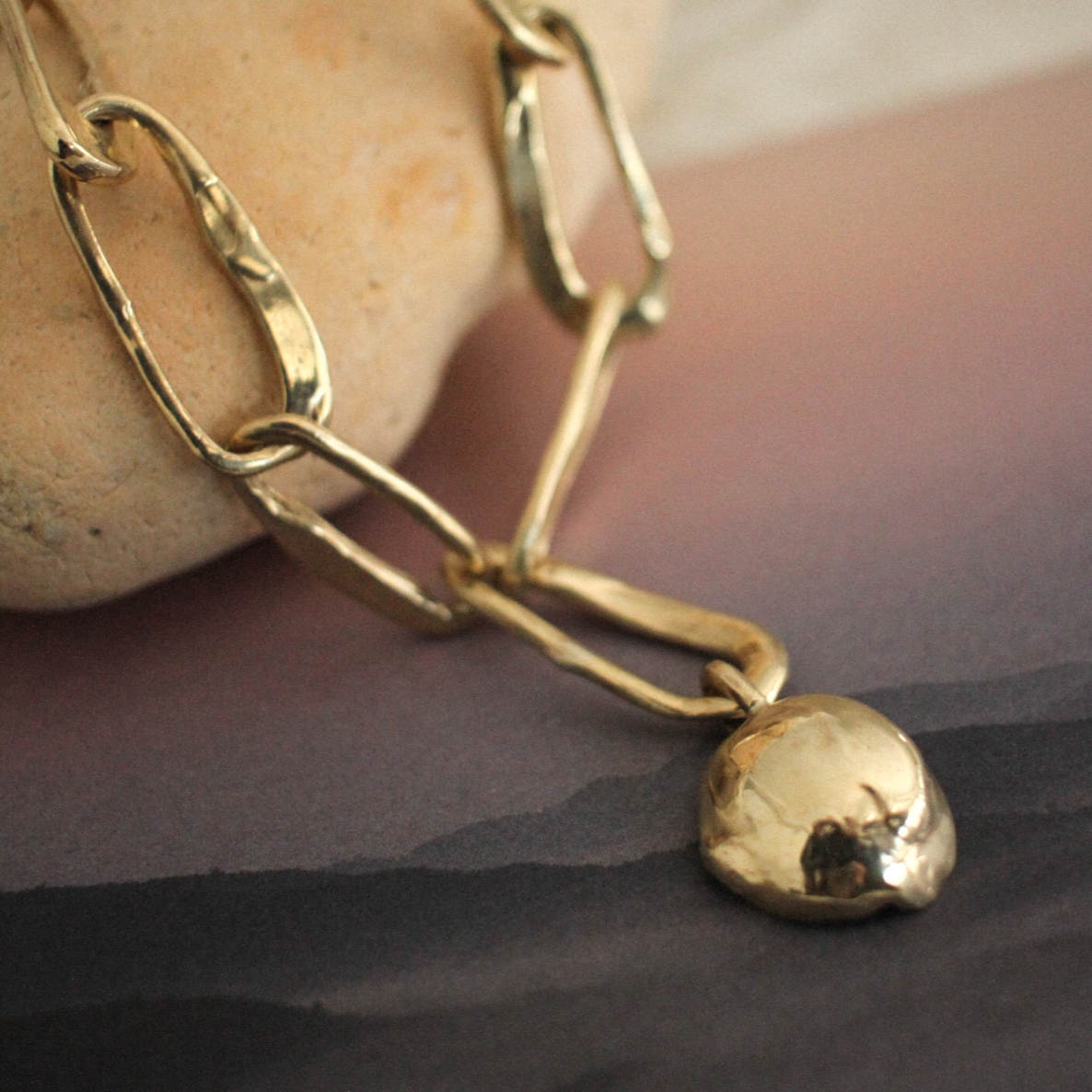 Chunky gold necklace