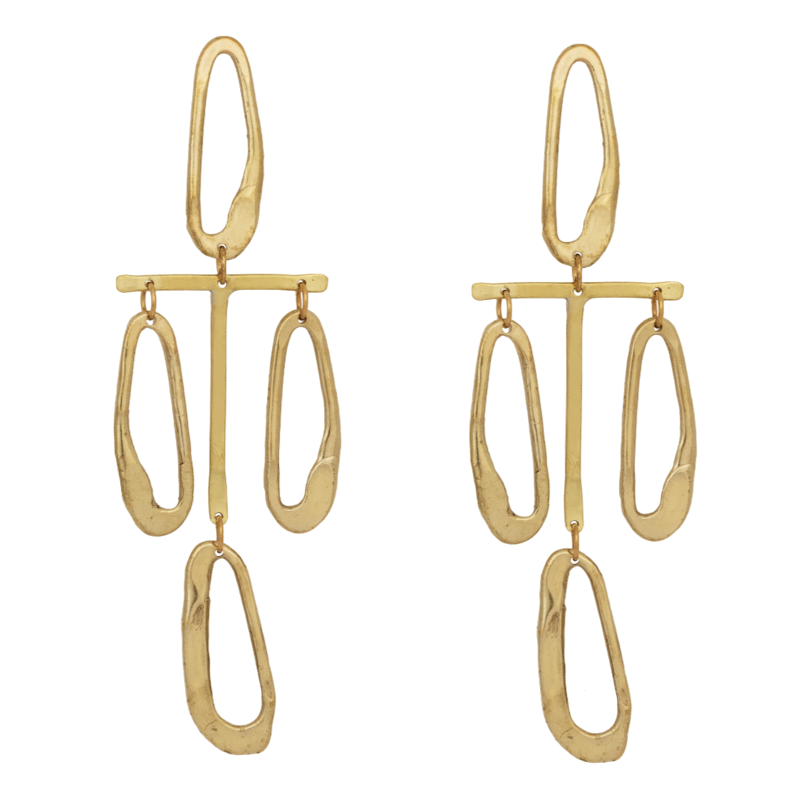 large statement hand made earrings