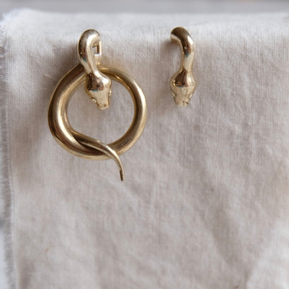 Shedding Skin Hoop Earrings