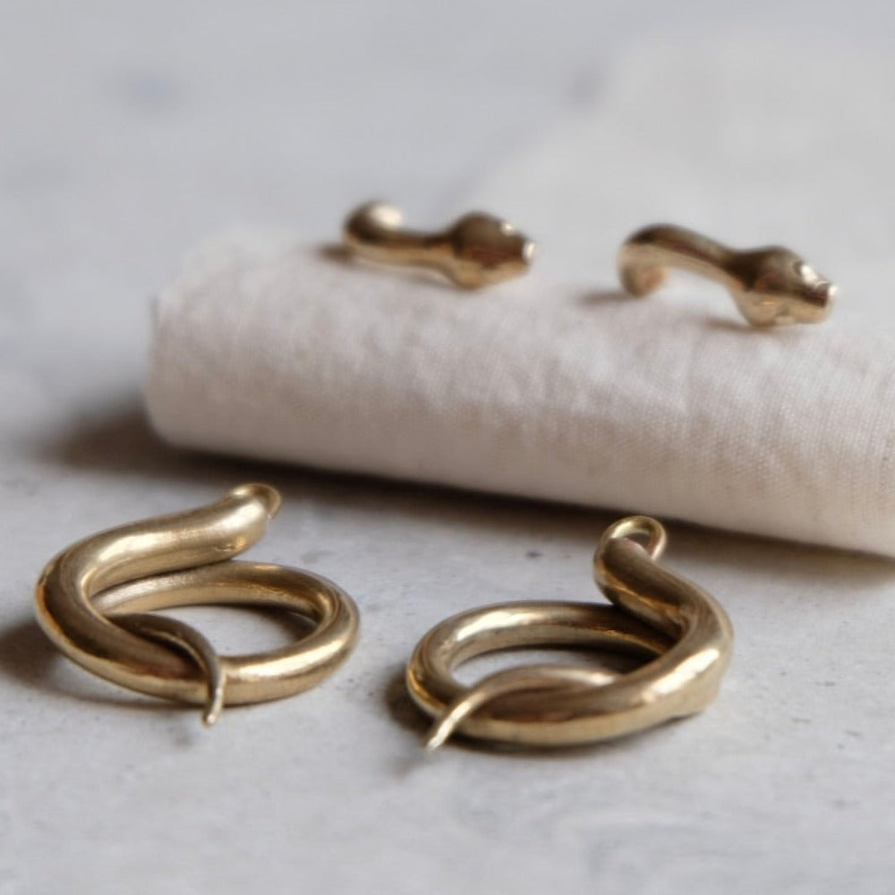 Snake earrings