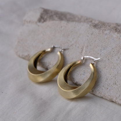 Twisted  Hoop Earrings