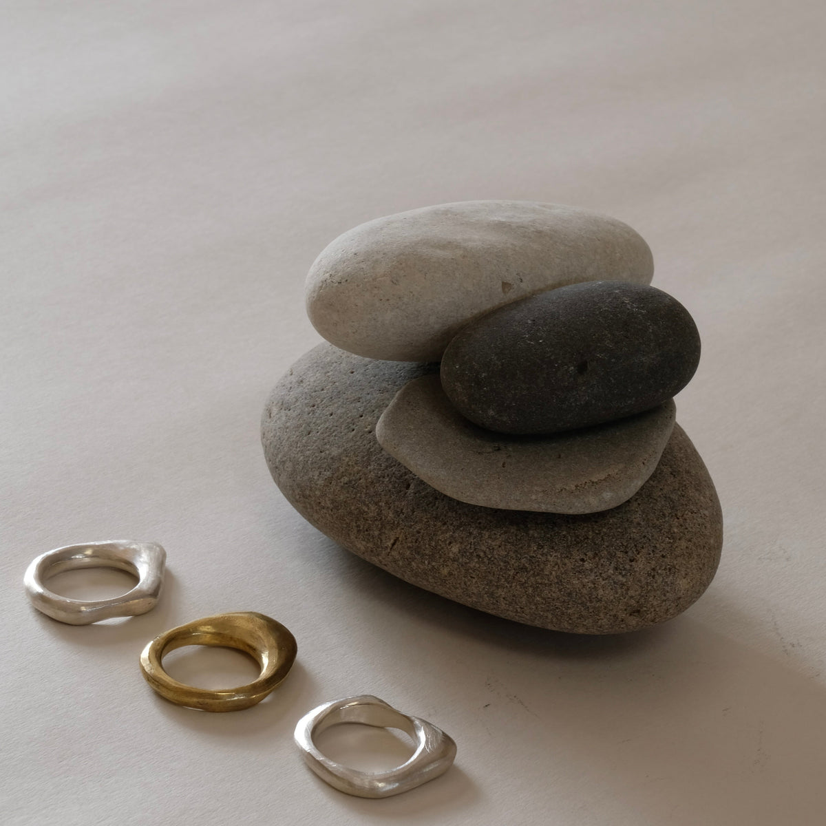 The Skimming Stone Stacking Rings