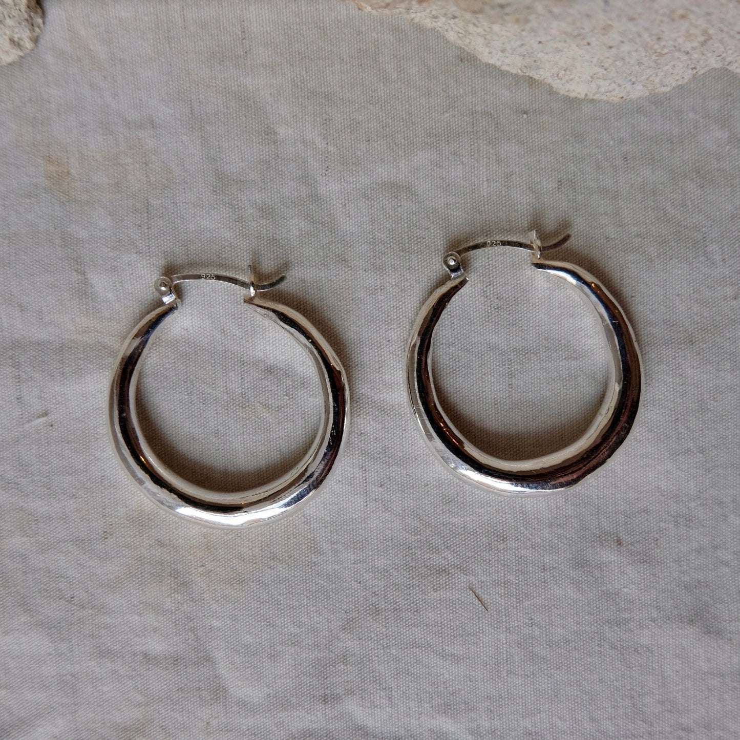 Small Silver Hoops