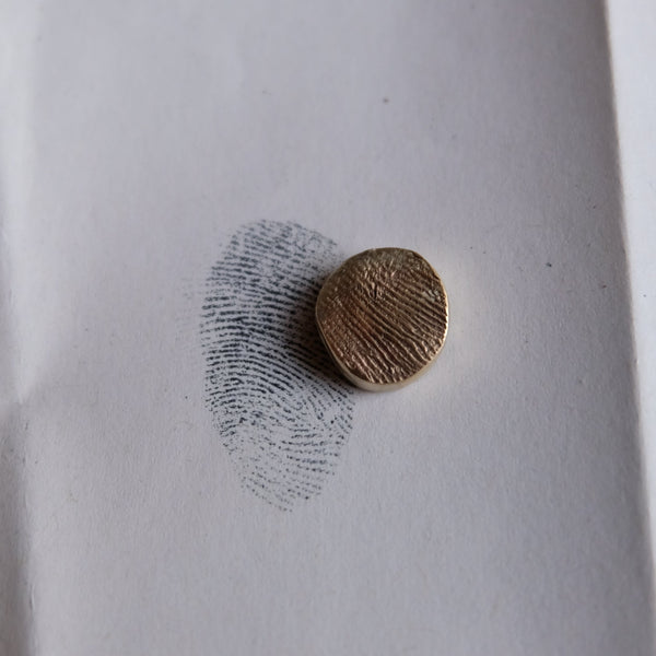Fingerprint Pendant 9ct Gold