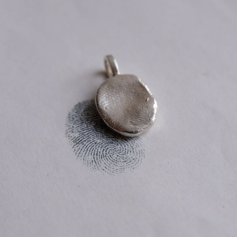 Fingerprint Pendant Silver
