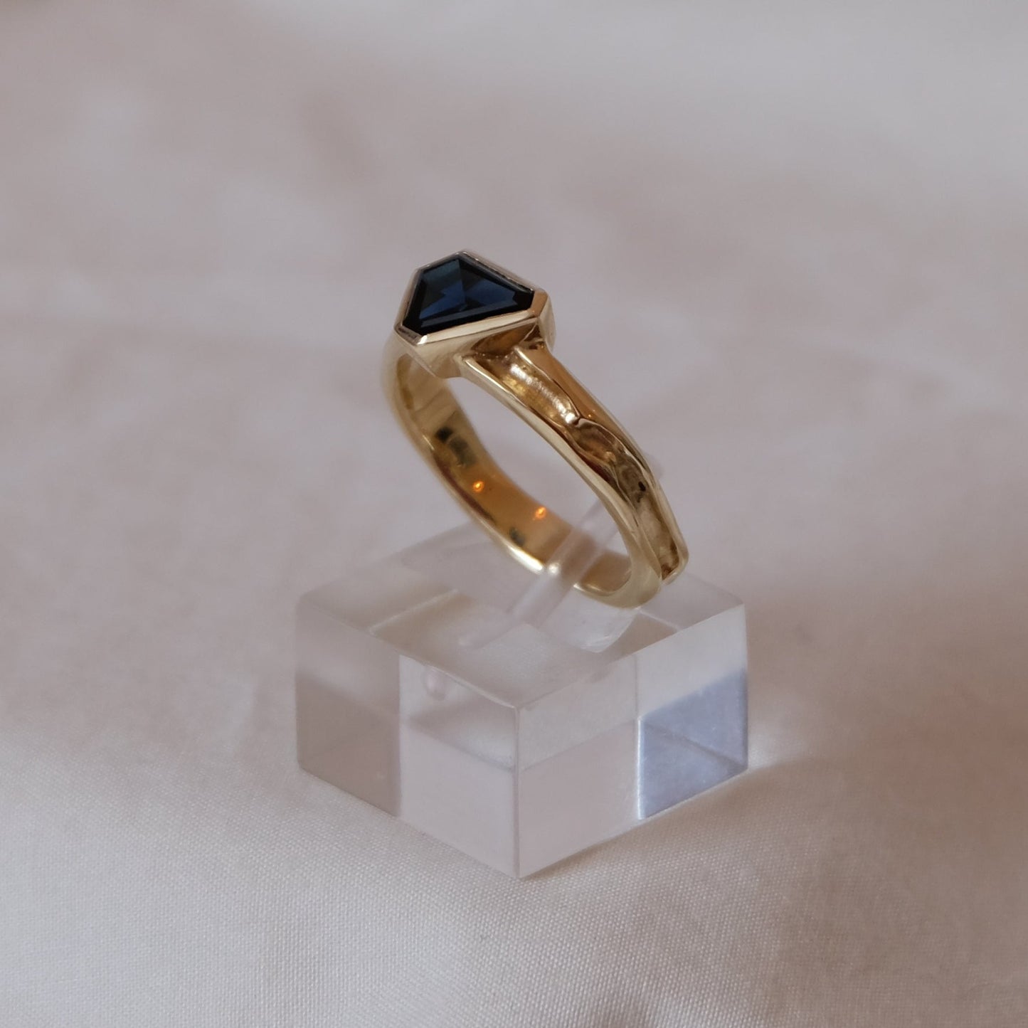 Ethical Sapphire and 9ct gold ring