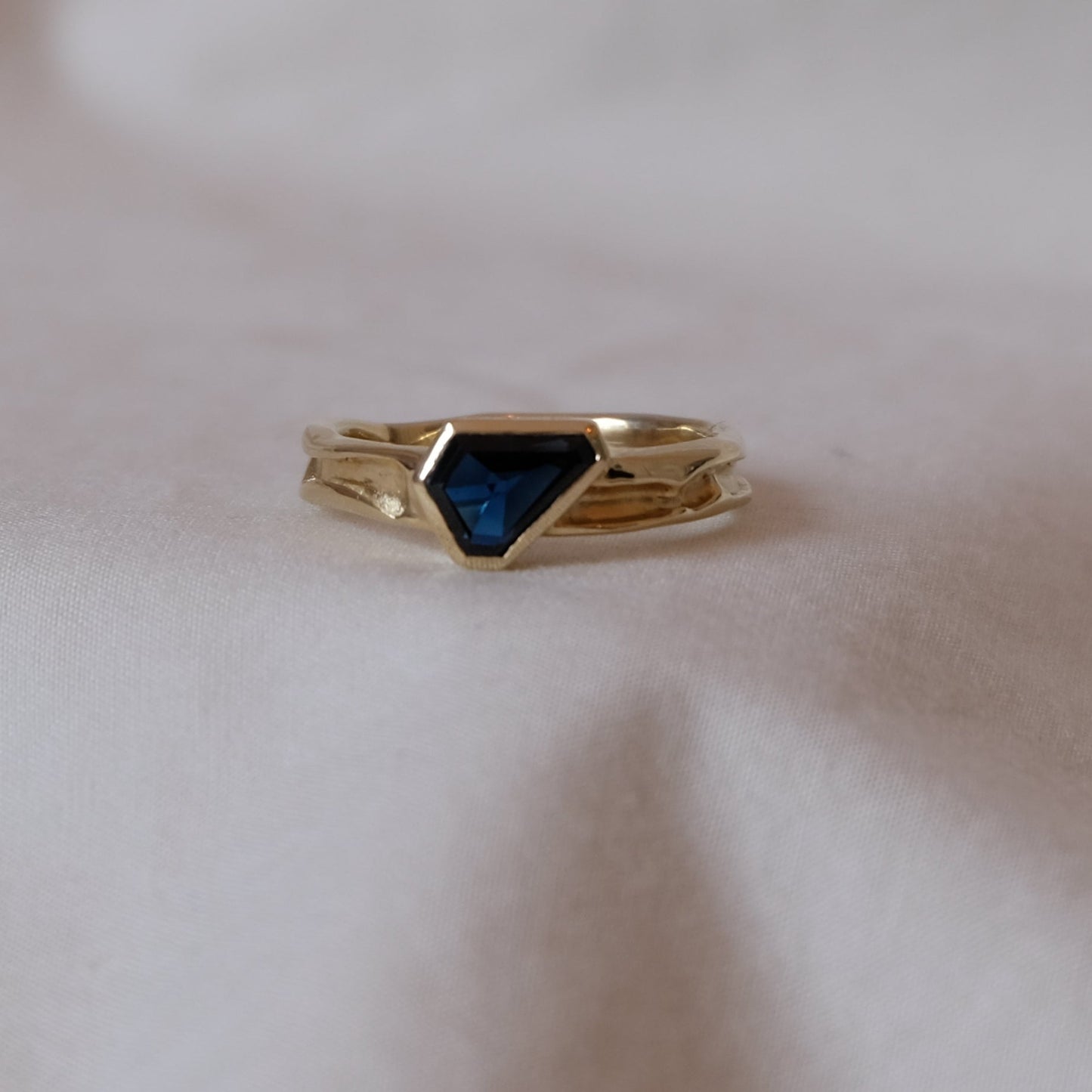 Ethical Sapphire and 9ct gold ring