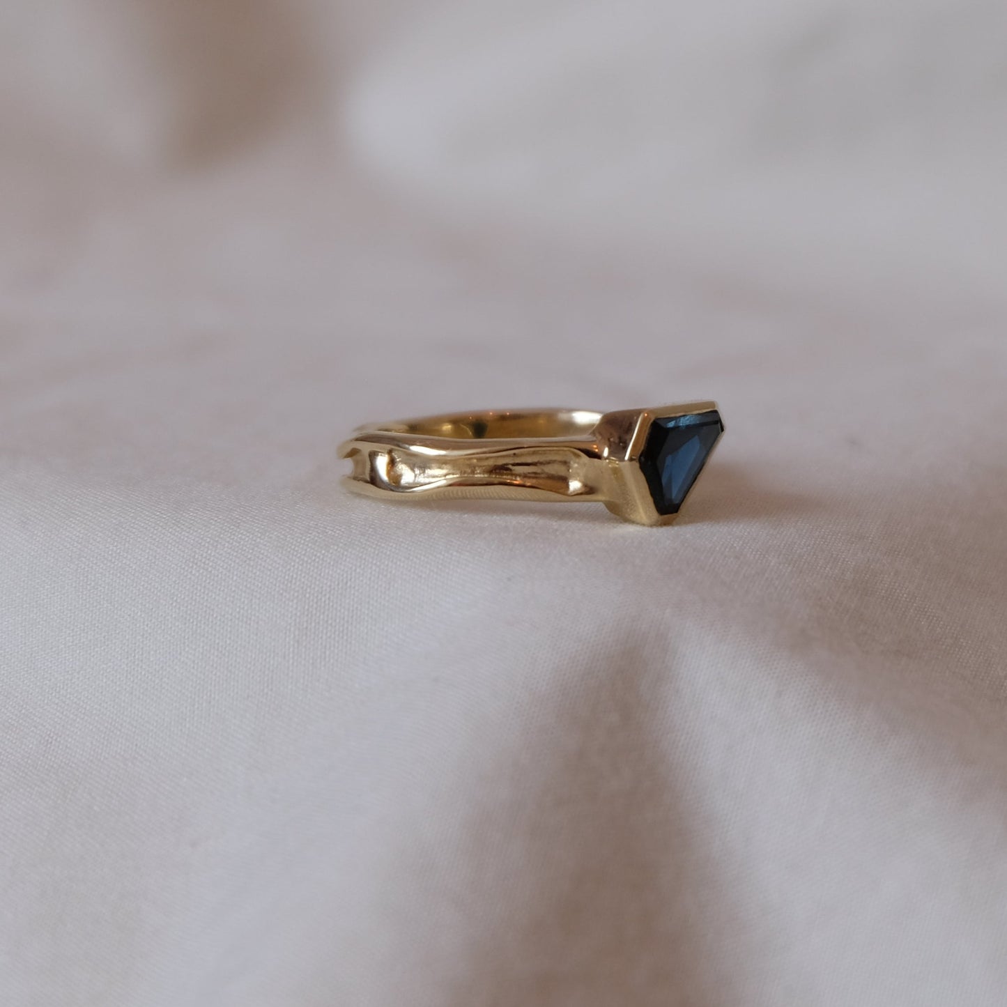 Ethical Sapphire and 9ct gold ring