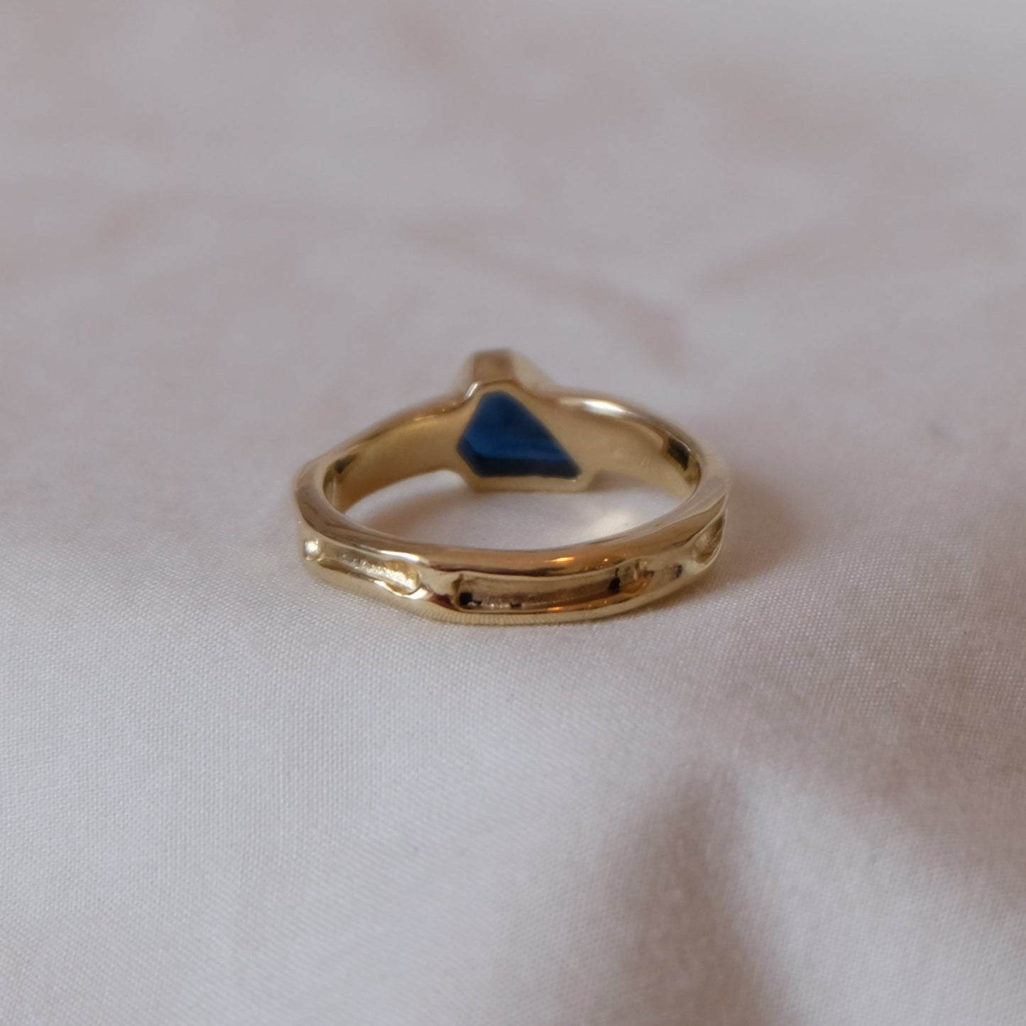 Ethical Sapphire and 9ct gold ring