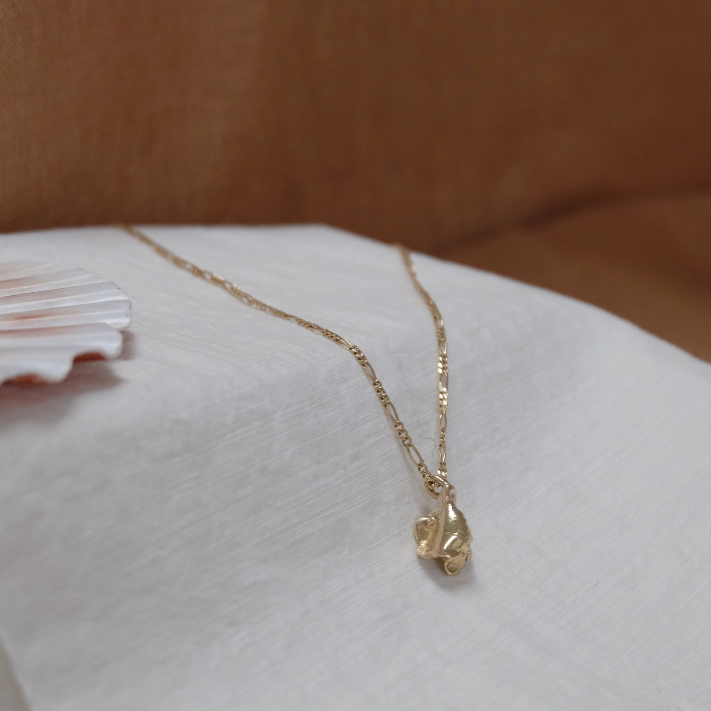 Gold rain necklace