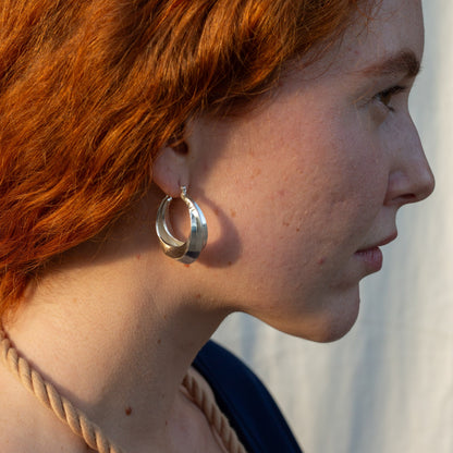 Twisted  Hoop Earrings