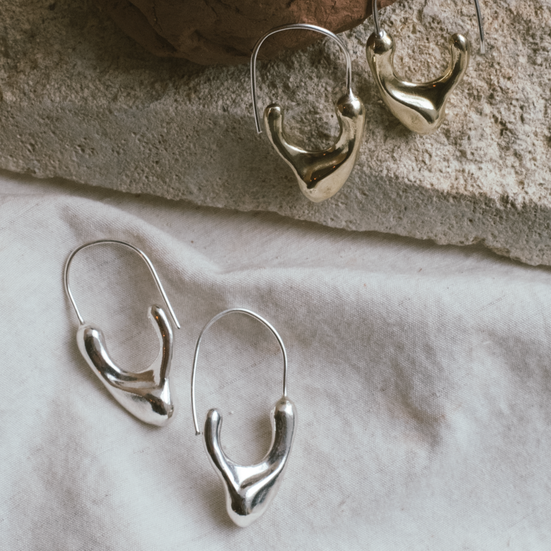 slump earrings