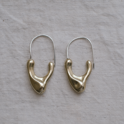 sculptural earrings
