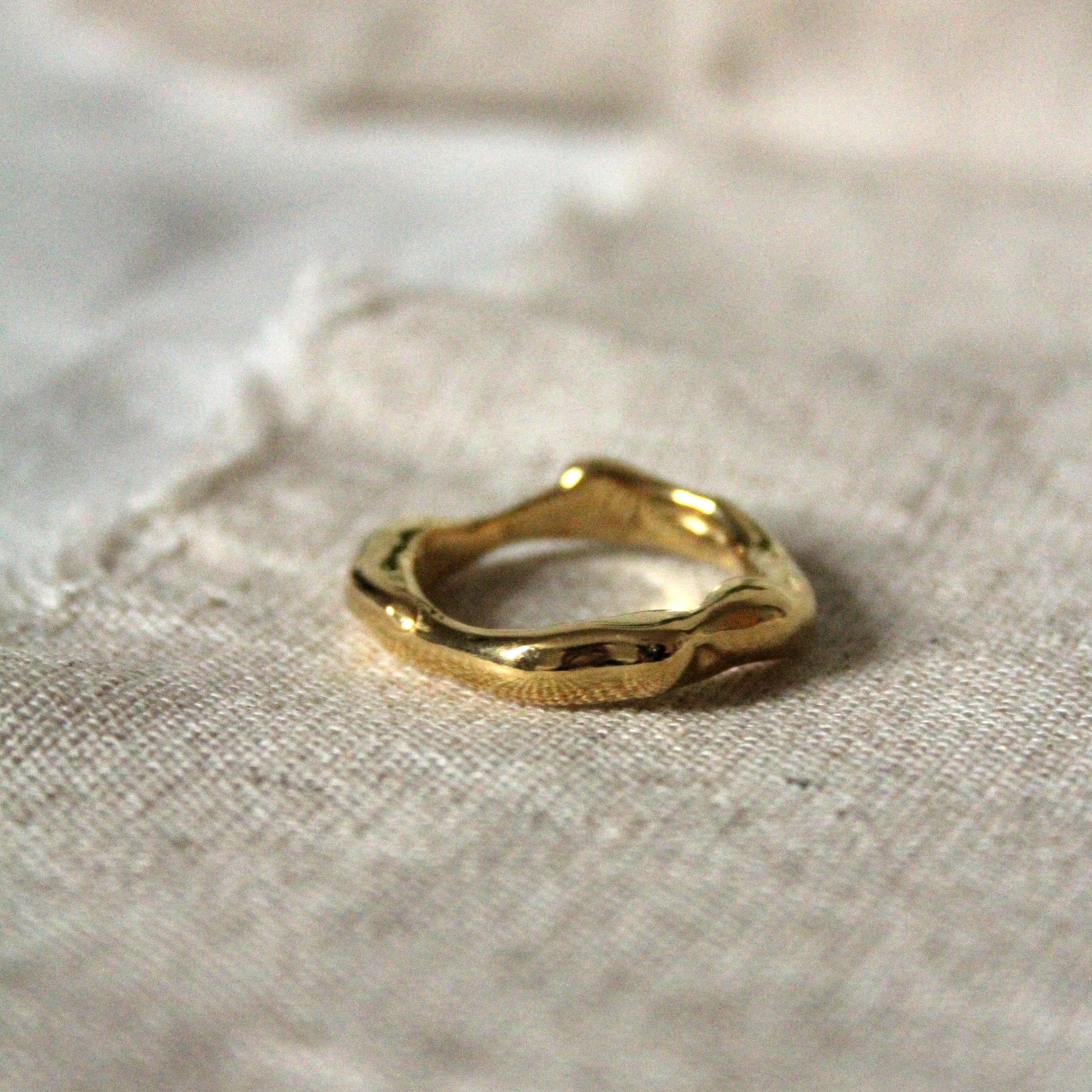 organic nature inspired ethically made wedding ring