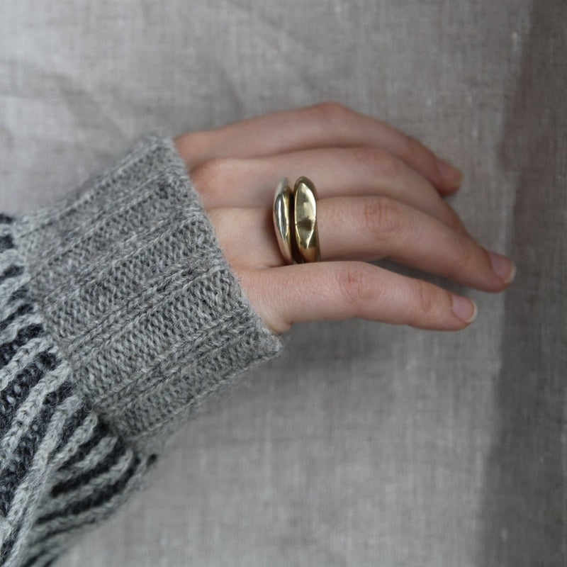 mountain inspired ethical stacking ring