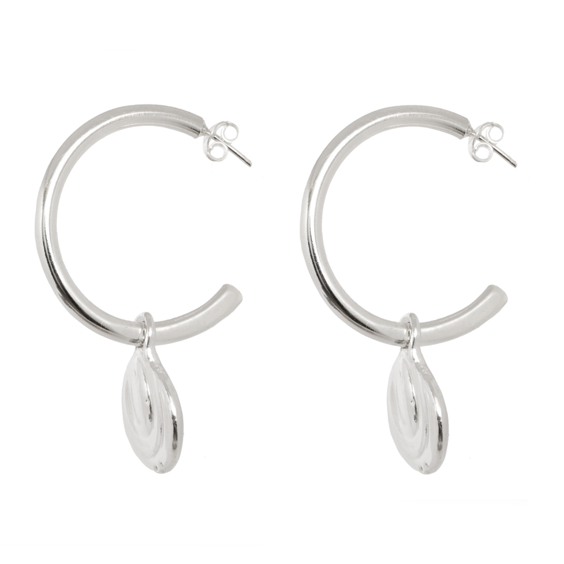 hoop charm earring