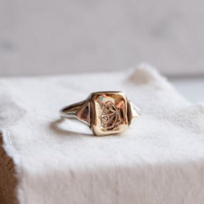 handmade heirloom signet ring 
