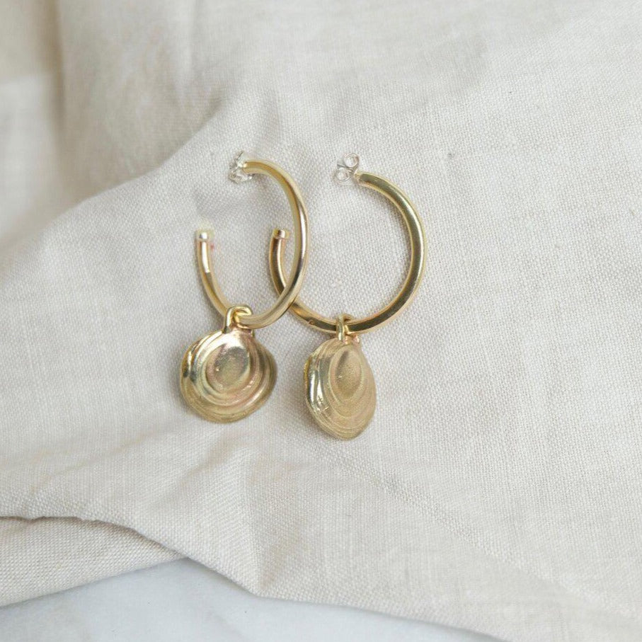 hand made sustainable hoop earring